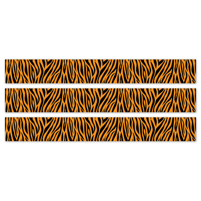 CREATIVE TEACHING PRESS Creative Teaching Press® Jungle Friends Tiger Stripes EZ Border, 48 Feet Per Pack, 3 Packs