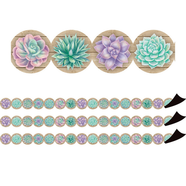 TEACHER CREATED RESOURCES Teacher Created Resources® Rustic Bloom Magnetic Border, 24 Feet Per Pack, 3 Packs