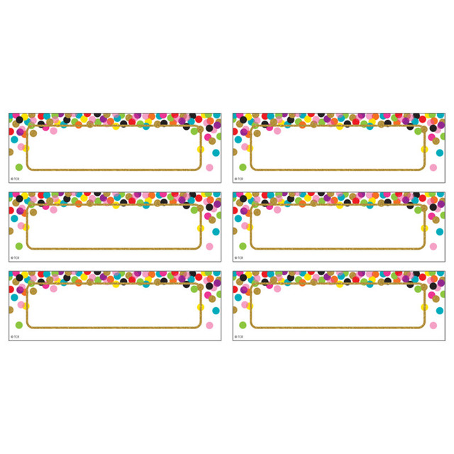TEACHER CREATED RESOURCES Teacher Created Resources® Confetti Labels Magnetic Accents, Pack of 20