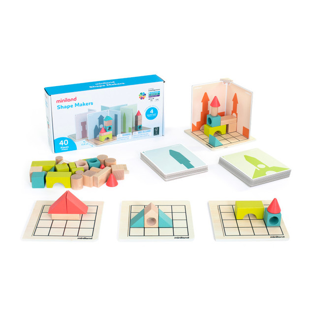 MINILAND EDUCATIONAL CORPORATION Miniland Shape Makers Building Game
