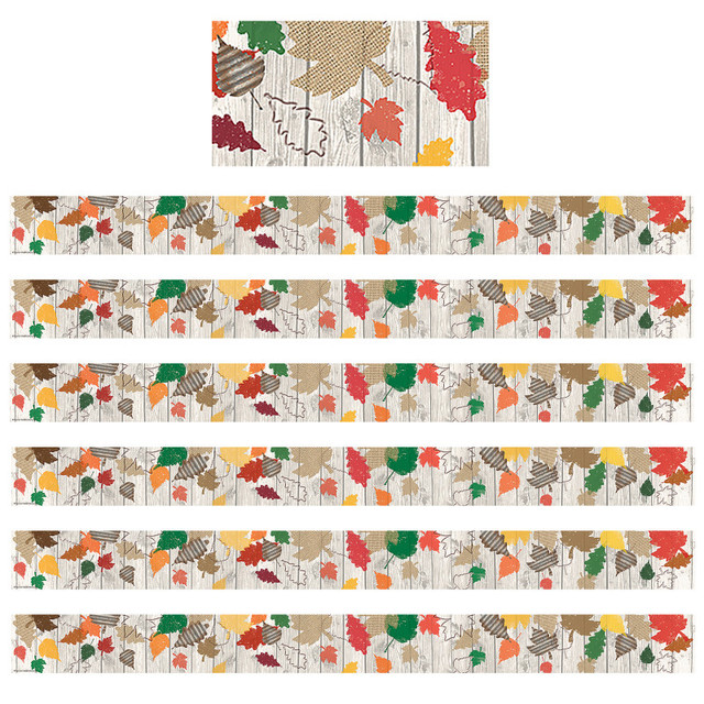 TEACHER CREATED RESOURCES Teacher Created Resources® Home Sweet Classroom Happy Fall Straight Border Trim, 35 Feet Per Pack, 6 Packs