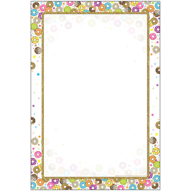 ASHLEY PRODUCTIONS Ashley Productions® Smart Poly® Chart, DonutFetti® Blank, 13" x 19"