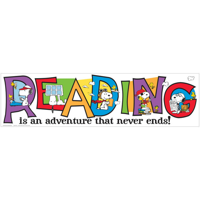EUREKA Eureka® Peanuts® Reading is an Adventure Banner