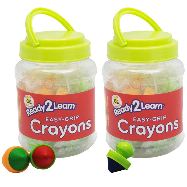 LEARNING ADVANTAGE READY 2 LEARN™ Easy Grip Crayons - 6 Per Set - 2 Sets