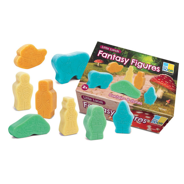 YELLOW DOOR US LLC Yellow Door Little Lands – Fantasy Figures, Set of 8 Stone Figures