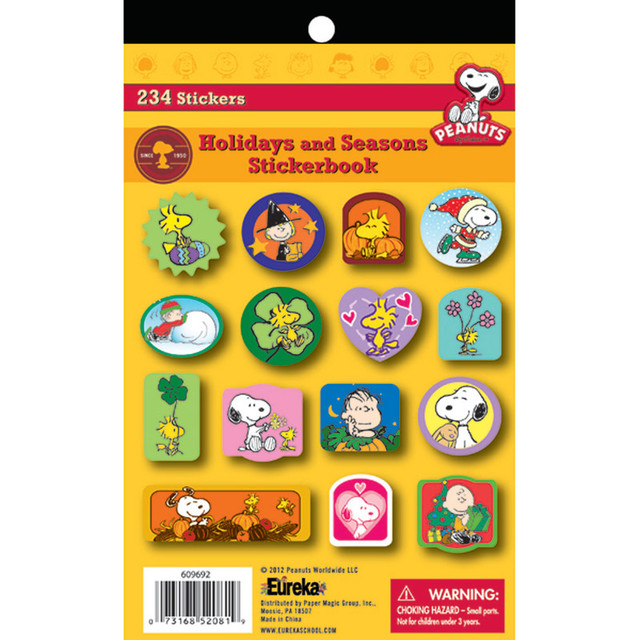 EUREKA Eureka® Peanuts® Seasons and Holidays Sticker Book