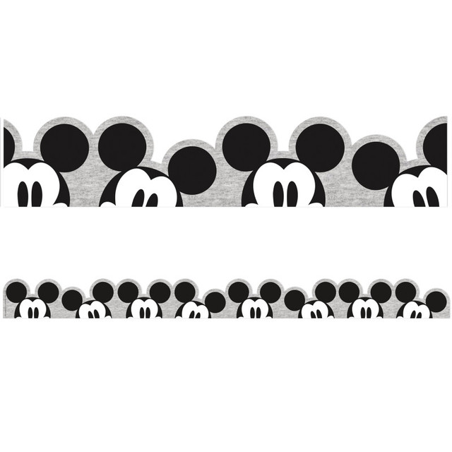 EUREKA Eureka® Mickey Mouse® Throwback Peeking Mickeys Extra Wide Deco Trim®, 37 Feet