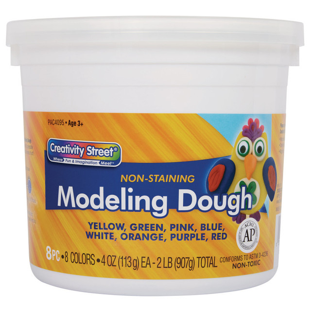 DIXON TICONDEROGA CO Creativity Street® Modeling Dough, 8 Assorted Colors, 4 oz. Per Piece, 8 Pieces