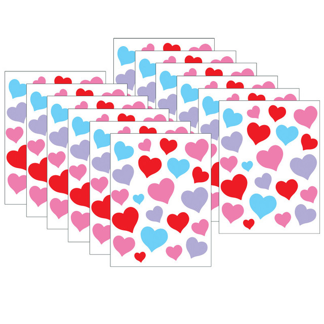 TEACHER CREATED RESOURCES Teacher Created Resources® Charming Hearts Stickers, 120 Per Pack, 12 Packs