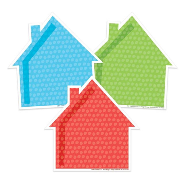 EUREKA Eureka® A Teachable Town Assorted Houses Paper Cut-Outs, Pack of 36