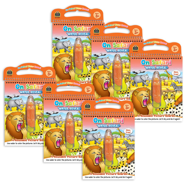 TEACHER CREATED RESOURCES Teacher Created Resources® On Safari Water Reveal Book, 6 Sets
