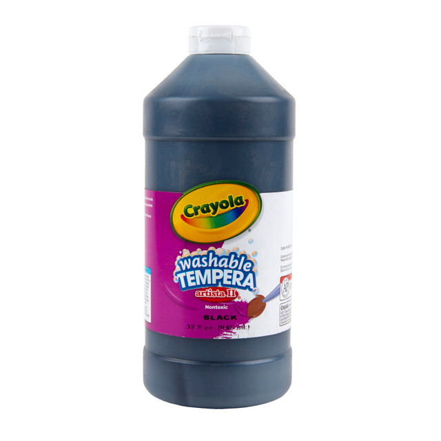 CRAYOLA LLC Crayola® Artista II Washable Tempera Paint, 32 oz, Black