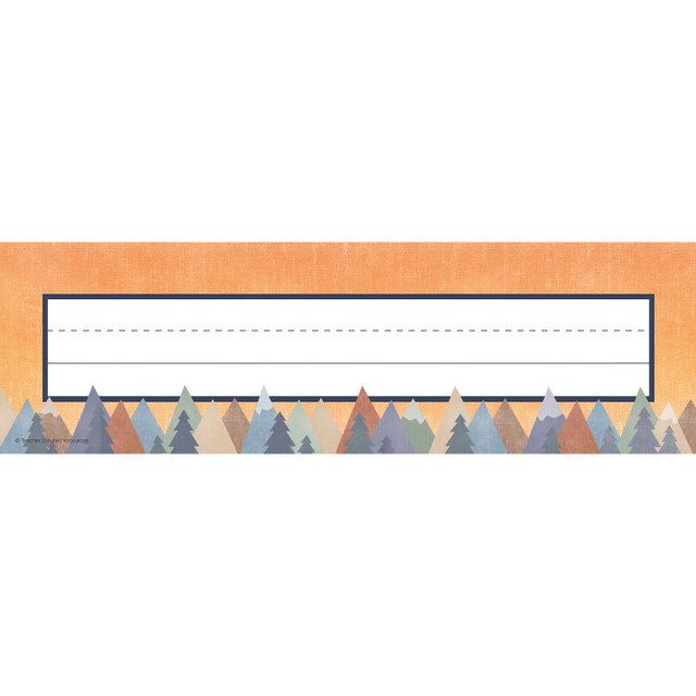 TEACHER CREATED RESOURCES Teacher Created Resources® Moving Mountains Flat Name Plates, Pack of 36