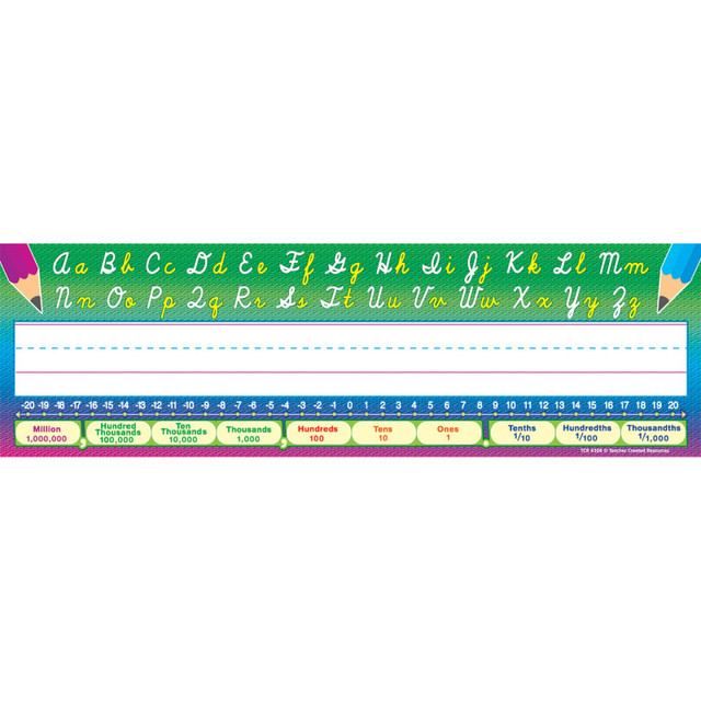 TEACHER CREATED RESOURCES Teacher Created Resources® Cursive Writing Name Plates, Pack of 36