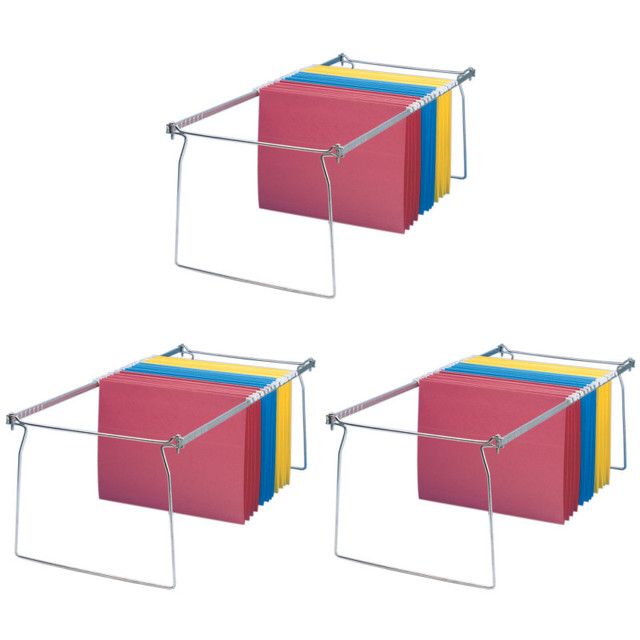 ADVANTUS Charles Leonard Letter Size Hanging File Frame, Pack of 3