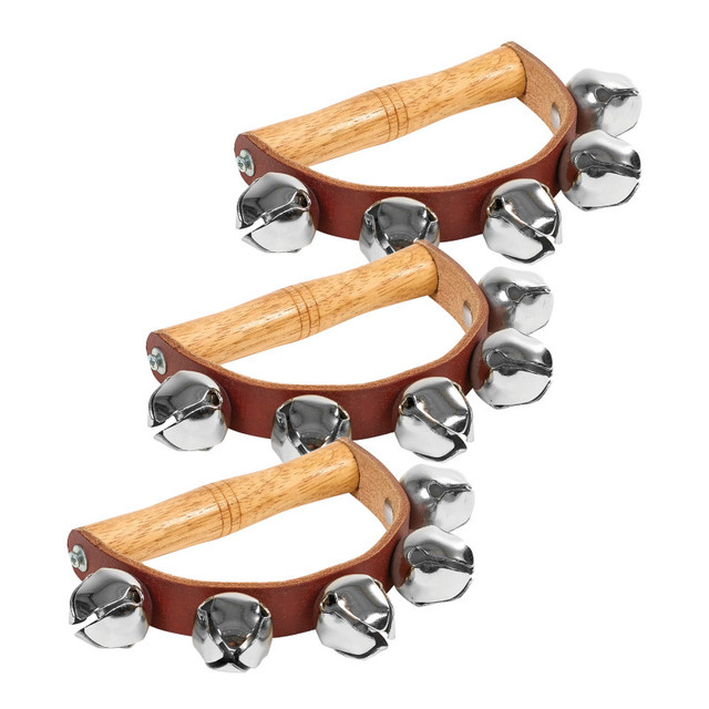 WESTCO EDUCATIONAL PRODUCTS Westco Educational Products 5 Sleigh Bells on Handle, Pack of 3
