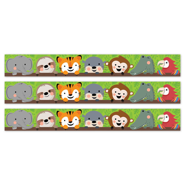CREATIVE TEACHING PRESS Creative Teaching Press® Jungle Friends EZ Border, 48 Feet Per Pack, 3 Packs