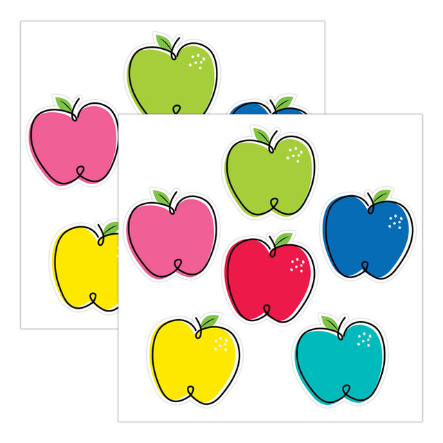 CREATIVE TEACHING PRESS Creative Teaching Press® Core Décor Doodle Apples 6" Designer Cut-Outs, 36 Per Pack, 2 Packs