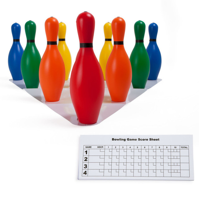 CHAMPION SPORTS Champion Sports Multicolor Bowling Pin Set, 10 Pins