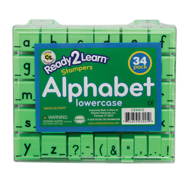 LEARNING ADVANTAGE READY 2 LEARN™ Alphabet Stamps - Lowercase - Small - Set of 34