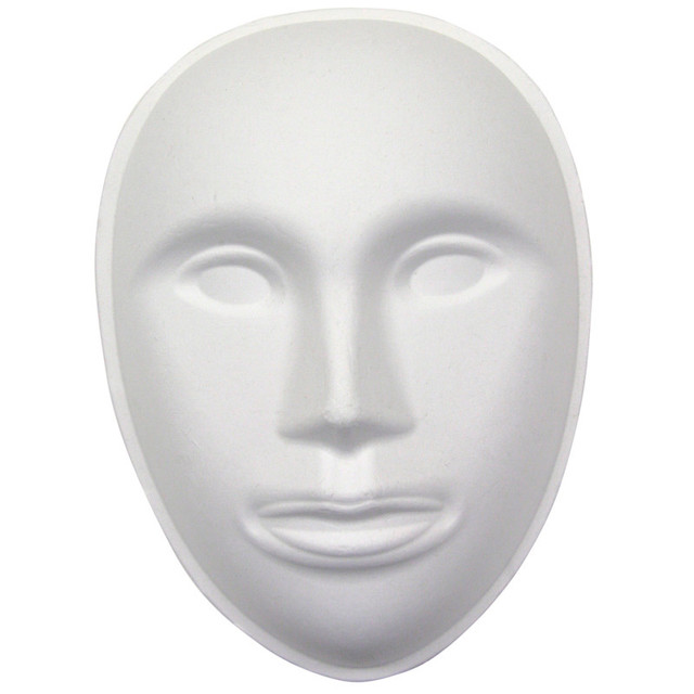 DIXON TICONDEROGA CO Creativity Street® Paperboard Mask, Face, 8" x 5-3/4", White, 1 Piece