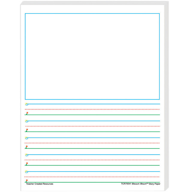 TEACHER CREATED RESOURCES Teacher Created Resources® Smart Start 1-2 Story Paper: 100 Sheets