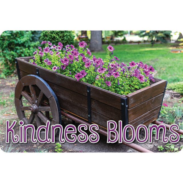 ASHLEY PRODUCTIONS Ashley Productions® The Original Fun Mat™, Welcome Mat, 15.5" x 23.5", Kindness Welcome Wagon