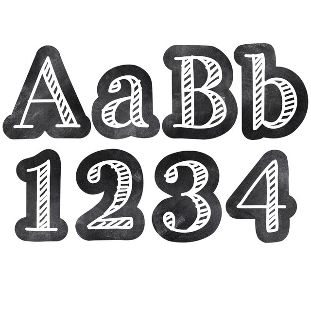 CREATIVE TEACHING PRESS Creative Teaching Press® Chalk It Up! Chalkboard 4" Designer Letters