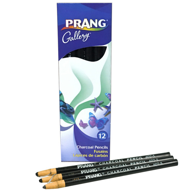 DIXON TICONDEROGA CO Prang® Peel Off Charcoal Pencil, Pack of 12