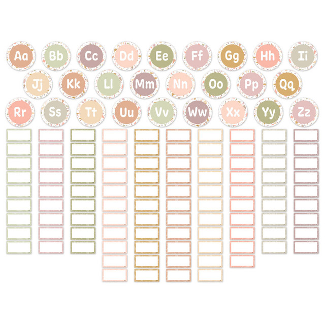 TEACHER CREATED RESOURCES Teacher Created Resources® Terrazzo Tones Word Wall Bulletin Board Set, 125 Pieces