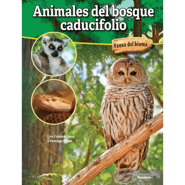 CARSON DELLOSA EDUCATION Bridges Animales del bosque caducifolio Hardcover
