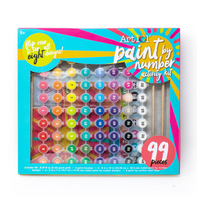 ART 101 / ADVANTUS Art 101 Paint by Number 99-Piece Activity Kit ART 101 / ADVANTUS Art 101 Paint by Number 99-Piece Activity Kit
