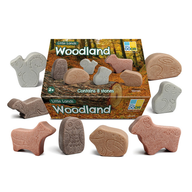YELLOW DOOR US LLC Yellow Door Little Lands – Woodland, Set of 8 Stone Figures