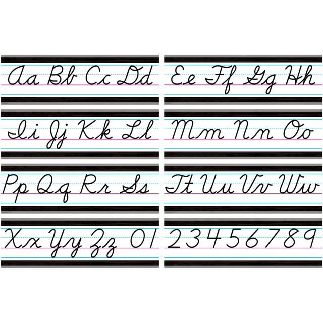 TEACHER CREATED RESOURCES Teacher Created Resources® Modern Farmhouse Cursive Writing Bulletin Board