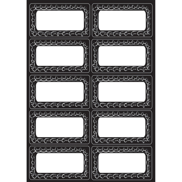 ASHLEY PRODUCTIONS Ashley Productions® Die-Cut Magnetic Chalk Loop Labels/Nameplates, 10 Pieces