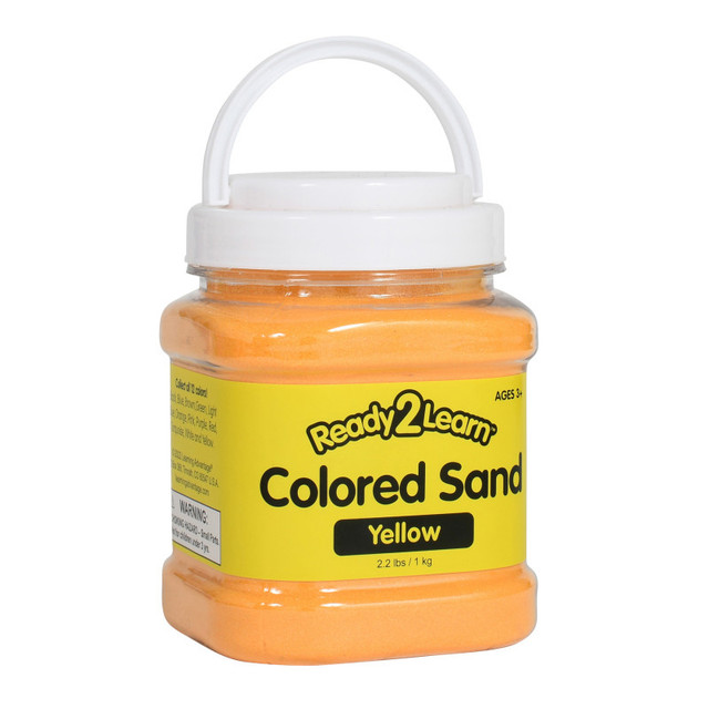 LEARNING ADVANTAGE READY 2 LEARN™ Colored Sand - Yellow - 2.2 Pounds