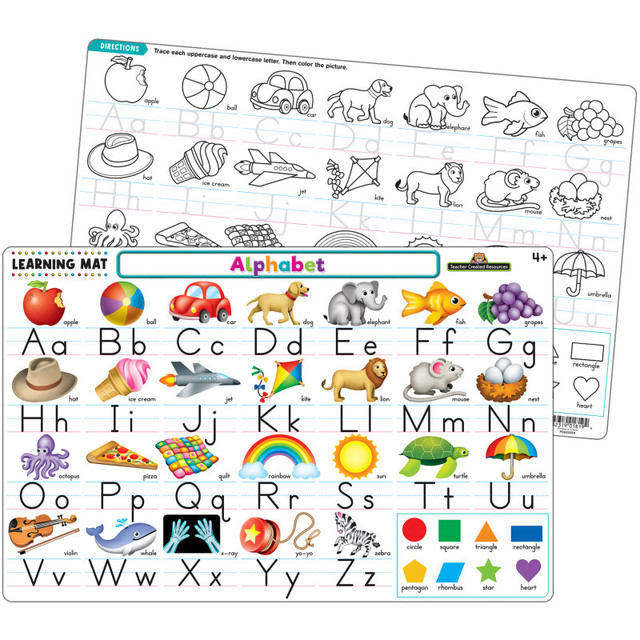 TEACHER CREATED RESOURCES Teacher Created Resources® Alphabet Learning Mat