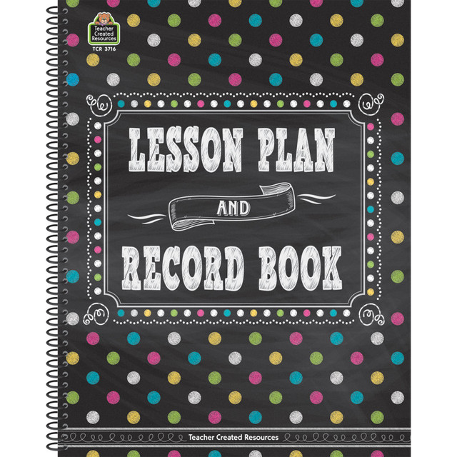 TEACHER CREATED RESOURCES Teacher Created Resources® Chalkboard Brights Lesson Plan and Record Book