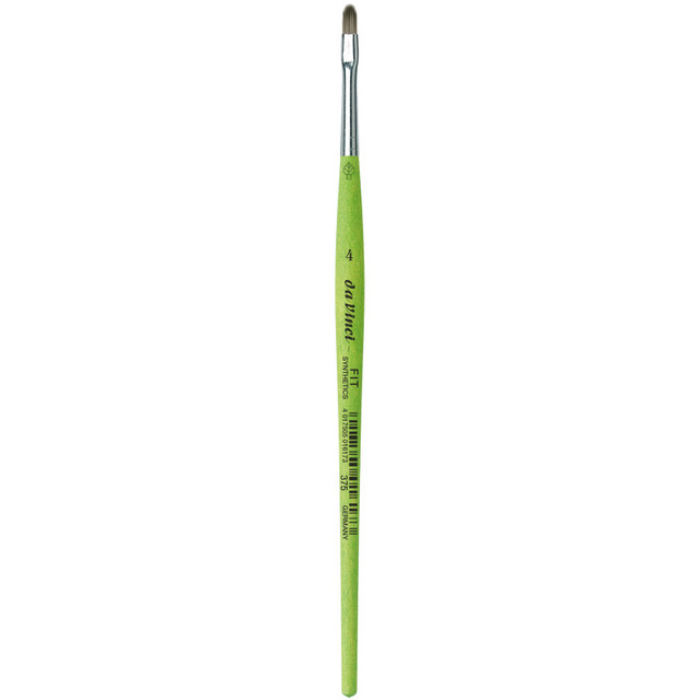GREGORY DANIELS FINE ARTS INC da Vinci FIT Synthetics Student Brush, Synthetic, Acrylic & Tempera, Filbert, Series 375, Size 4