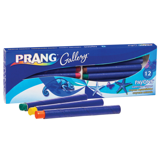 DIXON TICONDEROGA CO Prang® Payons® Watercolor Crayons, With Brush, Assorted Colors, Set of 12