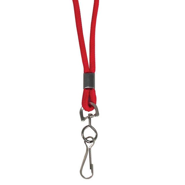 C-LINE PRODUCTS INC C-Line® Standard Lanyard with Swivel Hook, Red