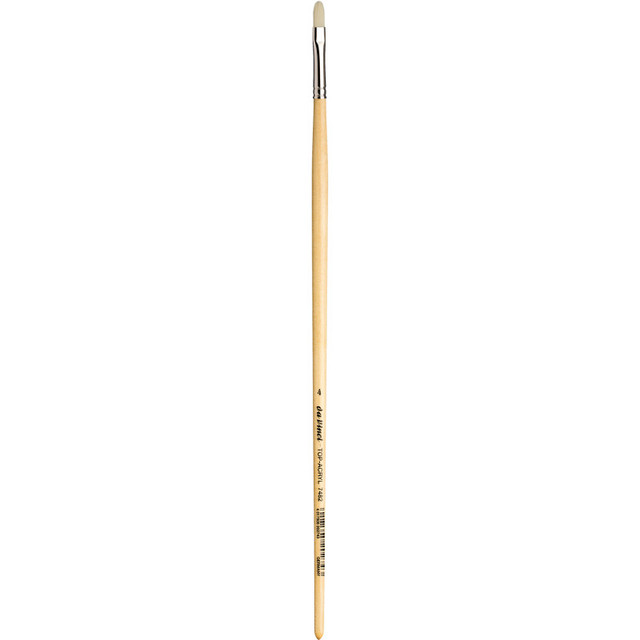 GREGORY DANIELS FINE ARTS INC da Vinci TOP-ACRYL White Brush, Synthetic, Acrylic & Oil, Filbert, Series 7482, Size 4