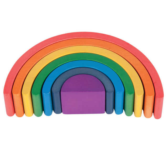 LEARNING ADVANTAGE TickiT® Wooden Rainbow Architect Arches - Set of 7