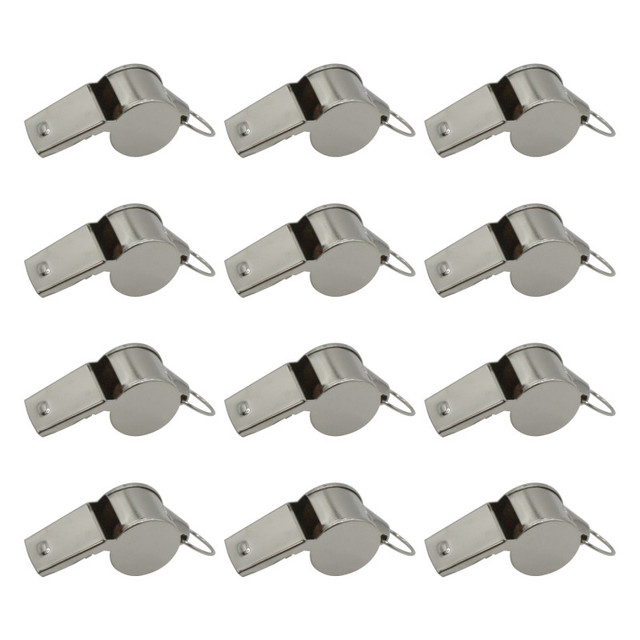 CHAMPION SPORTS Champion Sports Metal Whistle, Set of 12