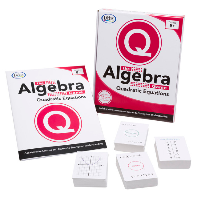 DIDAX Didax® The Algebra Game: Quadratic Equations Basic