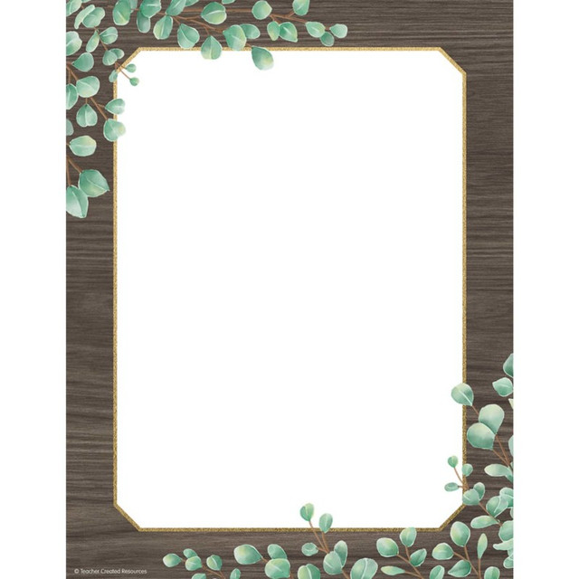 TEACHER CREATED RESOURCES Teacher Created Resources® Eucalyptus Computer Paper, 8-1/2" x 11", 50 Sheets