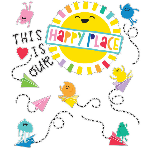 CARSON DELLOSA EDUCATION Carson Dellosa Education This Is Our Happy Place Bulletin Board Set