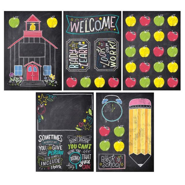 CREATIVE TEACHING PRESS Creative Teaching Press® Chalk It Up! School Time Fun Bulletin Board Set