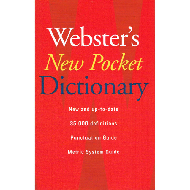 HARPER COLLINS PUBLISHERS Houghton Mifflin Harcourt Webster's New Pocket Dictionary