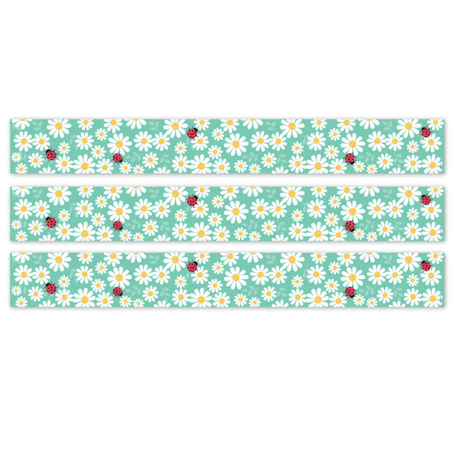 CREATIVE TEACHING PRESS Creative Teaching Press® Core Decor Daisy Bug EZ Border, Bulletin Board Border, 48 Feet Per Pack, 3 Packs